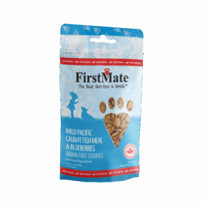 FIRSTMATE MINI TRAINERS DOG TREATS WILD PACIFIC CAUGHT FISH WITH BLUEBERRY 8OZ