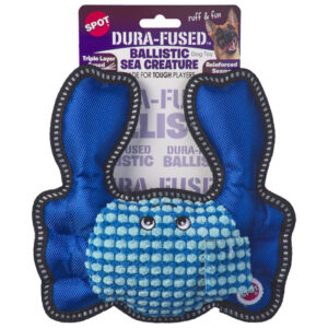 SPOT DURA-FUSED SEA CREATURES DOG TOY, ASSORTED 10 INCH