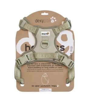 DEXYPAWS NO PULL DOG HARNESS, SAGE GREEN XSMALL