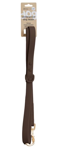 DEXYPAWS WATERPROOF DOG LEASH, ESPRESSO