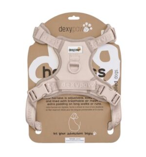 DEXYPAWS NO PULL DOG HARNESS, NUDE SMALL