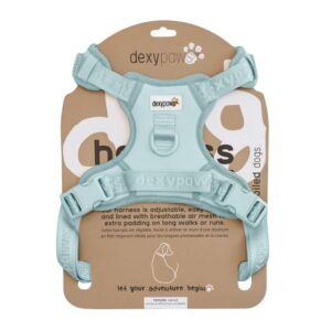 DEXYPAWS NO PULL DOG HARNESS, SKY BLUE LARGE