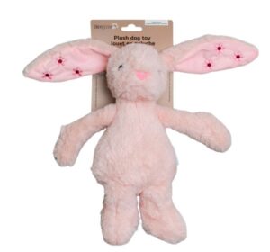 DEXYPAWS PLUSH DOG TOY, BLUSH BUNNY