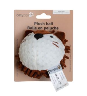 DEXYPAWS PLUSH DOG TOY WITH ITEGRATED BALL, HEDGEHOG