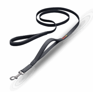 SMELLYDOGZ 6FT DOUBLE HANDLE LEAD 3/4 INCH BLACK