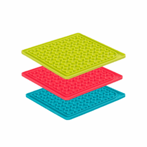 MESSY MUTTS SILICONE THERAPEUTIC LICKING MAT - ASSORTED COLOURS