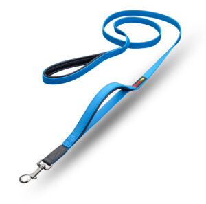 SMELLYDOGZ 6FT DOUBLE HANDLE LEAD 3/4 INCH BLUE
