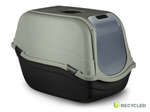 BERGAMO ROMEO LITTER PAN WITH TOP, GREEN 57x39x41cm