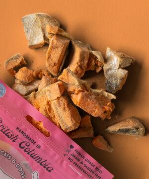 WILD VIBES TREAT CO. SALMON & BONE BROTH TREATS 75G