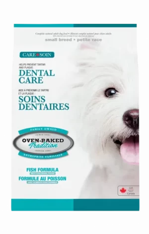 OVEN BAKED TRADITION CARE 4LB DOG ADULT DENTAL SMALL BREED FISH FORMULA