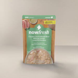 NOW FRESH 2.5OZ CAT GRAIN FREE SHREDDED CHICKEN DUCK & BROTH