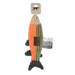 TALL TAILS DOG TOY PLUSH FISH WITH SQUEAKER