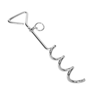 BUDZ DOG METAL SPIRAL STAKE 16IN