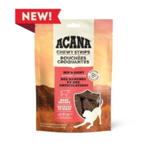 ACANA 113G DOG CHEWY STRIPS HIP & JOINT SUPPORT BEEF RECIPE