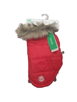 COAT, GF PET URBAN PARKA RED, 4XL