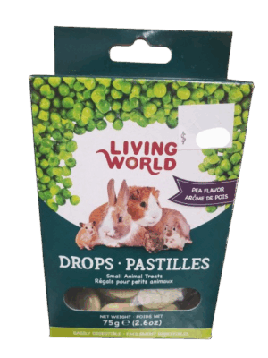 LW SMALL ANIMAL DROPS, PEA   75G