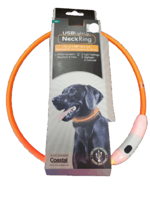 LIGHT UP NECK RING ORANGE LARGE