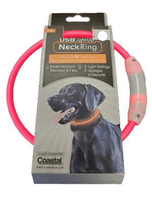 LIGHT UP NECK RING PINK SMALL