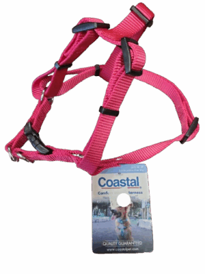 Harness - 5/8" Adj  pnk Fmgo