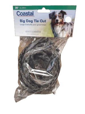 TITAN Poly Tie Out  - Black 3/8 x 20'