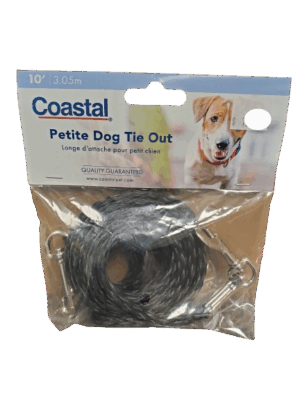 Coastal Poly Tie Out  - Black 5/32 x 10'