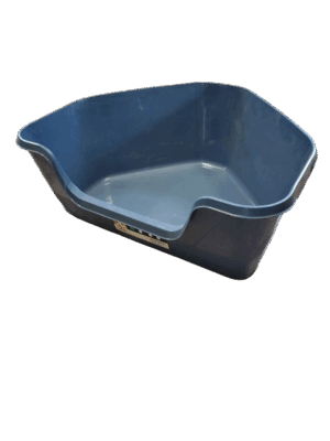 MODERNA HY FIT HIGH SIDED CORNER LITTER BOX DENIM BLUE