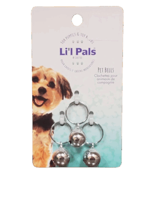 PET BELLS LIL PALS SILVER ROUND 1/2"