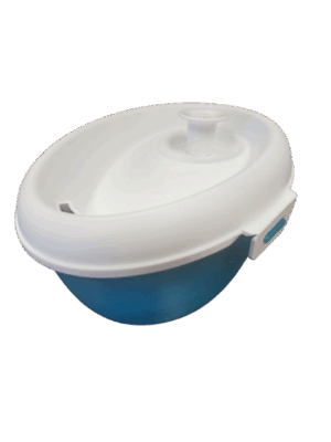 H2O CAT FOUNTAIN 1.2L WHITE AND BLUE-GREEN