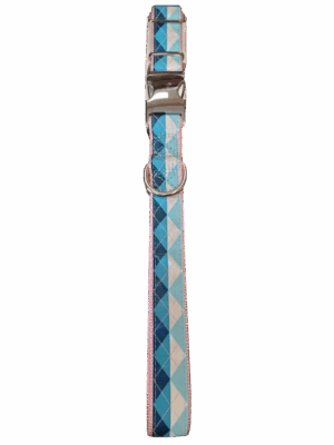 Collar - 18"-28" (1") Ribbon Overlay w/Metal Buckle