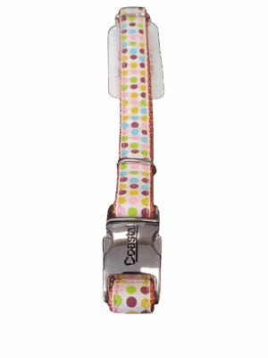 Collar - 12"-18" (5/8") Ribbon Overlay w/Metal Buckle
