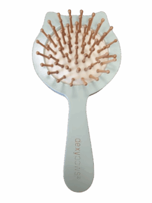 DEXYPAWS PURRFECT MASSAGE CAT SHAPED CUSHIONED BRUSH FOR PETS