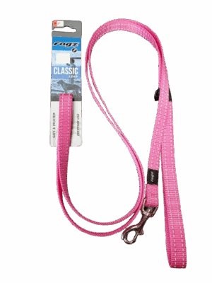 Lead - Snake Long  6 x 5/8" Pink