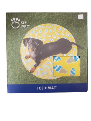 GF PET ICE MAT ROUND YELLOW 60CM