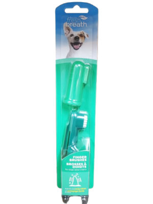 TROPICLEAN FRESH BREATH FINGER BRUSHES FOR PETS 2PK