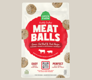 OPEN FARM 14OZ GRASS-FED BEEF & PORK MEATBALLS FOR DOGS