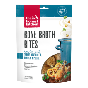 THE HONEST KITCHEN BONE BROTH BITES TURKEY BROTH PUMPKIN & PARSLEY