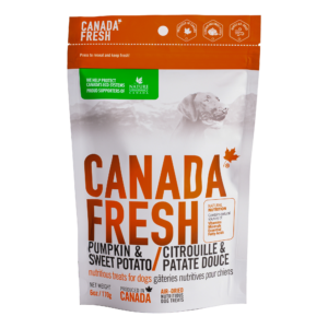 CANADA FRESH DOG TREATS PUMPKIN & SWEET POTATO 170G