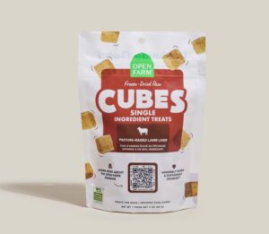 OPEN FARM DOG TREAT 3OZ FREEZE DRIED RAW LAMB LIVER