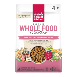 THE HONEST KITCHEN 4LB DOG GRAIN FREE LAMB WHOLE FOOD CLUSTERS
