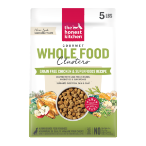 THE HONEST KITCHEN 5LB DOG GRAIN FREE CHICKEN WHOLE FOOD CLUSTERS