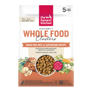THE HONEST KITCHEN 5LB DOG GRAIN FREE BEEF WHOLE FOOD CLUSTERS
