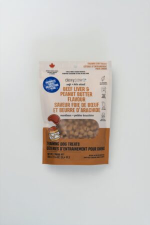 DEXYPAWS DOG TREATS 11.4OZ PROBIOTIC BOOST BEEF LIVER & PEANUT BUTTER