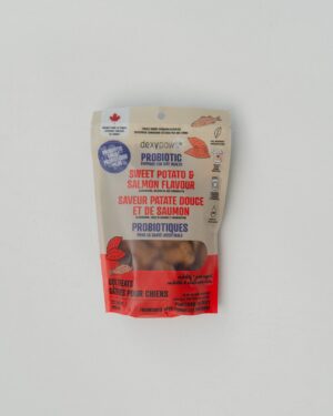 DEXYPAWS DOG TREATS 11.4OZ PROBIOTIC BOOST SWEET POTAOT & SALMON