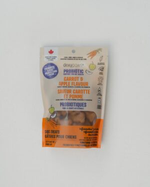 DEXYPAWS DOG TREATS 11.4OZ PROBIOTIC BOOST CARROT & APPLE