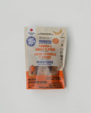 DEXYPAWS DOG TREATS 11.4OZ PROBIOTIC BOOST PUMPKIN & BANANA