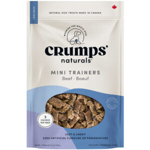 CRUMPS NATURALS DOG 132G SEMI MOIST MINI TRAINERS BEEF