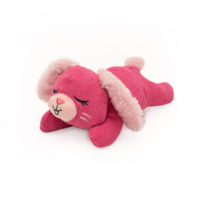 ZIPPY PAWS SNOOZIEZ DOG TOY WITH SHHHQUEAKER BUNNY