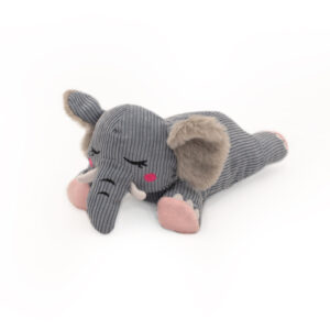 ZIPPY PAWS SNOOZIEZ DOG TOY WITH SHHHQUEAKER ELEPHANT