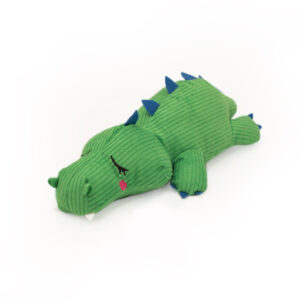 ZIPPY PAWS SNOOZIEZ DOG TOY WITH SHHHQUEAKER ALLIGATOR