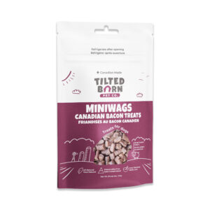 TILTED BARN PET CO. 100G DOG TREATS CANADIAN BACON MINIWAGS